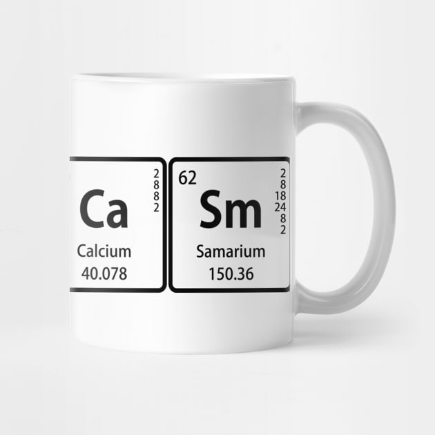 SArCaSm With Periodic Table Element Symbols by sciencenotes